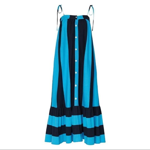 M.D.S. stripes Blue Dress - Picture 10 of 10